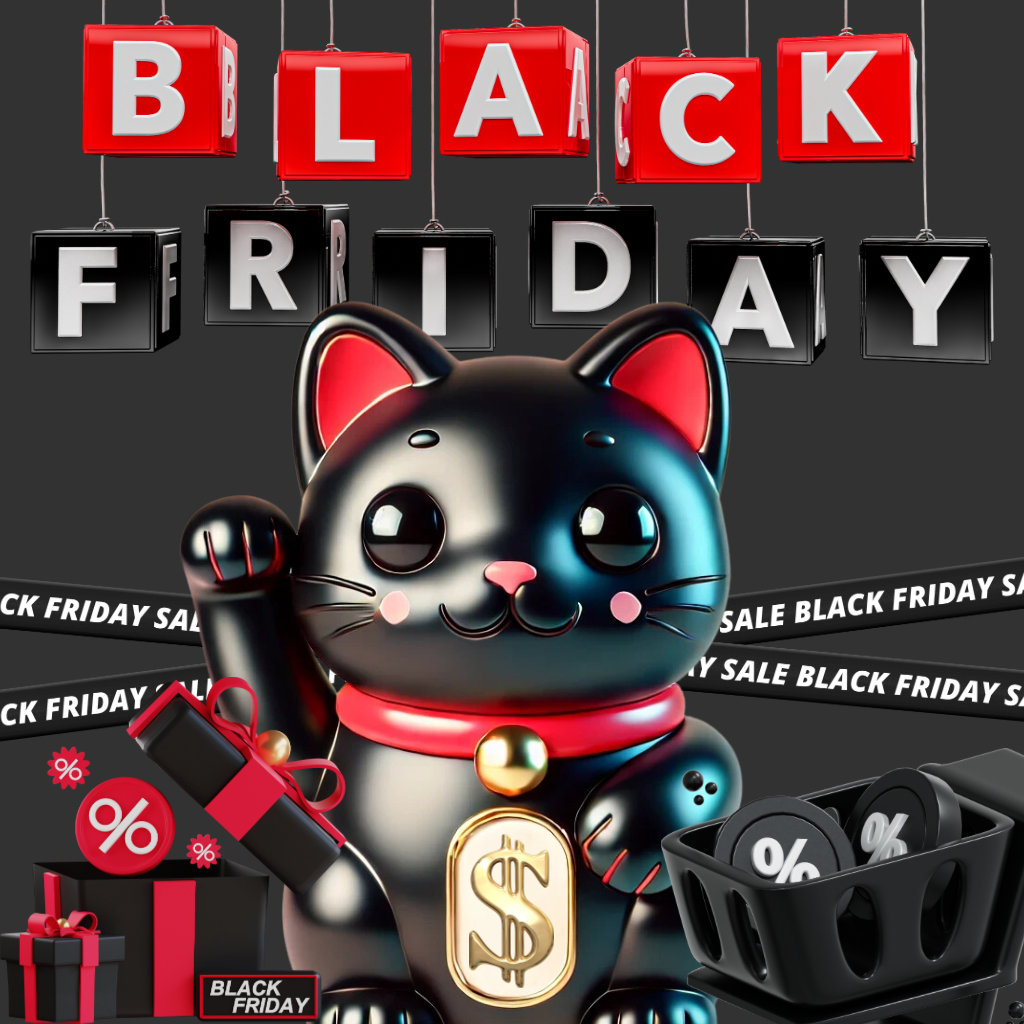 送料無料のBlackFriday招き猫