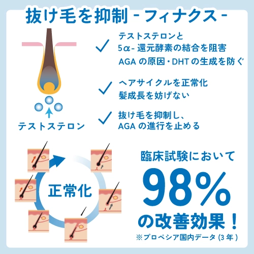 フィナクスの薄毛改善効果